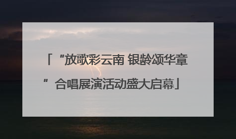 “放歌彩云南 银龄颂华章”合唱展演活动盛大启幕