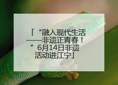“融入现代生活——非遗正青春！”6月14日非遗活动进江宁