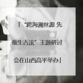 “跨海溯丝源 先蚕生古泫”主题研讨会在山西高平举办
