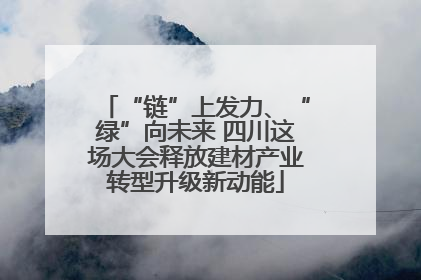 “链”上发力、“绿”向未来 四川这场大会释放建材产业转型升级新动能