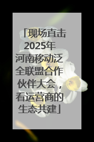 现场直击2025年河南移动泛全联盟合作伙伴大会，看运营商的生态共建
