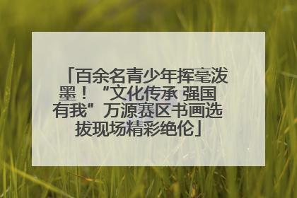 百余名青少年挥毫泼墨！“文化传承 强国有我”万源赛区书画选拔现场精彩绝伦
