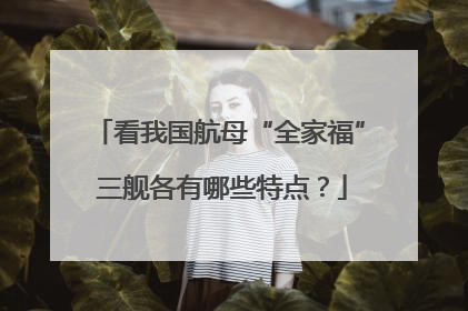 看我国航母“全家福” 三舰各有哪些特点？