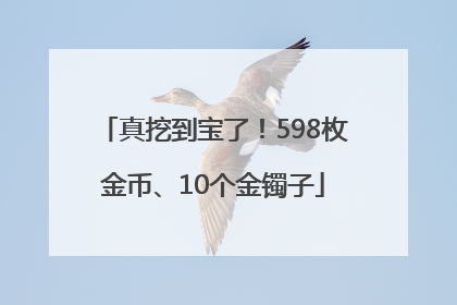 真挖到宝了！598枚金币、10个金镯子