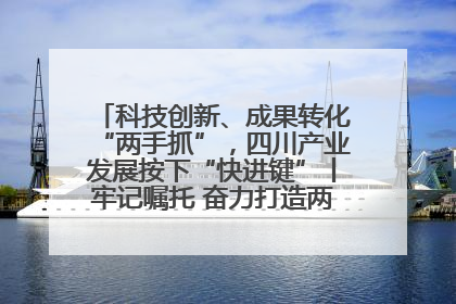 科技创新、成果转化“两手抓”，四川产业发展按下“快进键”丨牢记嘱托 奋力打造两高地两基地一屏障