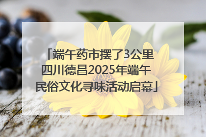 端午药市摆了3公里 四川德昌2025年端午民俗文化寻味活动启幕