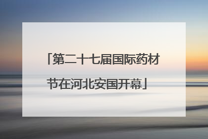第二十七届国际药材节在河北安国开幕