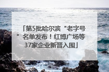 第5批哈尔滨“老字号”名单发布！红博广场等37家企业新晋入围