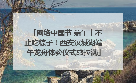 网络中国节·端午丨不止吃粽子！西安汉城湖端午龙舟体验仪式感拉满