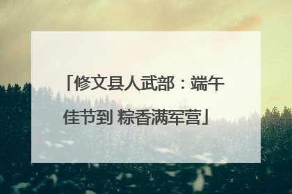修文县人武部：端午佳节到 粽香满军营