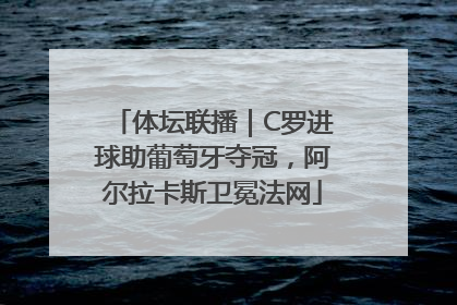 体坛联播｜C罗进球助葡萄牙夺冠，阿尔拉卡斯卫冕法网