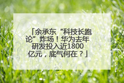 余承东“科技长跑论”炸场！华为去年研发投入近1800亿元，底气何在？