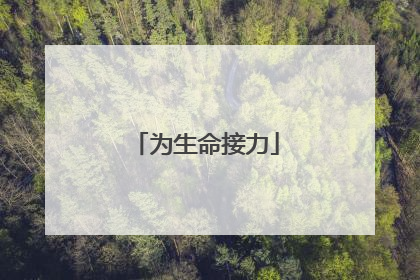 为生命接力