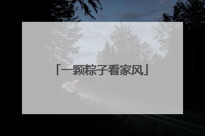 一颗粽子看家风
