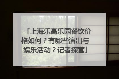 上海乐高乐园餐饮价格如何？有哪些演出与娱乐活动？记者探营
