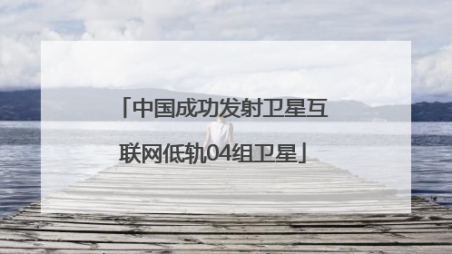 中国成功发射卫星互联网低轨04组卫星