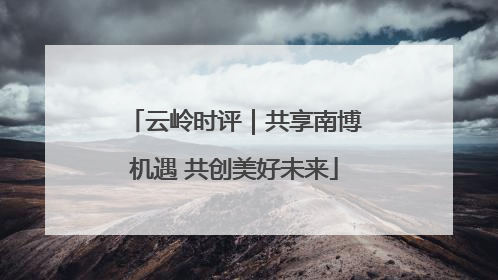 云岭时评｜共享南博机遇 共创美好未来