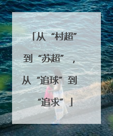 从“村超”到“苏超”，从“追球”到“追求”