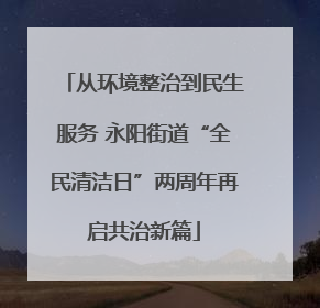 从环境整治到民生服务 永阳街道“全民清洁日”两周年再启共治新篇