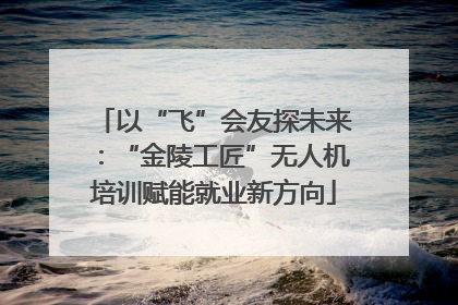 以“飞”会友探未来：“金陵工匠”无人机培训赋能就业新方向
