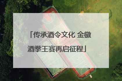 传承酒令文化 金徽酒拳王赛再启征程