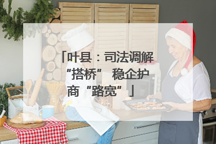 叶县：司法调解“搭桥” 稳企护商“路宽”