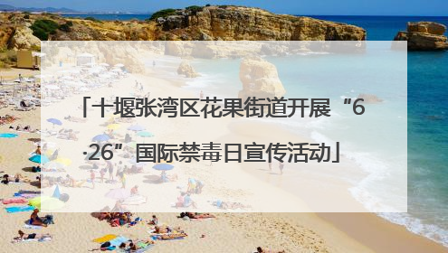 十堰张湾区花果街道开展“6·26”国际禁毒日宣传活动