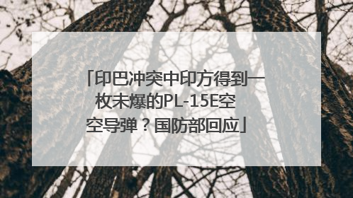 印巴冲突中印方得到一枚未爆的PL-15E空空导弹？国防部回应