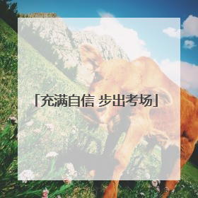 充满自信 步出考场