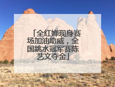 全红婵现身赛场加油助威，全国跳水冠军赛陈艺文夺金