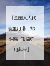 全国人大代表董月琳：把侗族“讲款”用起来