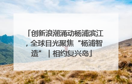 创新浪潮涌动杨浦滨江，全球目光聚焦“杨浦智造”｜相约复兴岛