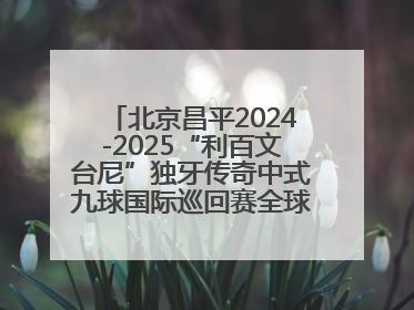 北京昌平2024-2025“利百文台尼”独牙传奇中式九球国际巡回赛全球总决赛举行