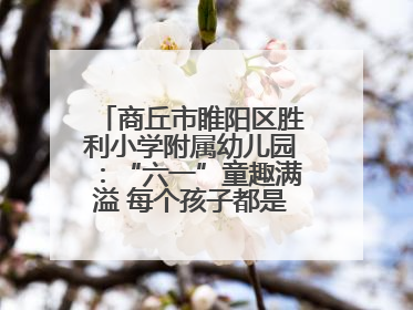 商丘市睢阳区胜利小学附属幼儿园：“六一”童趣满溢 每个孩子都是舞台主角