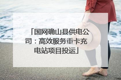 国网确山县供电公司：高效服务重卡充电站项目投运