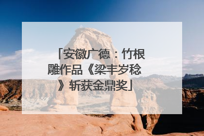 安徽广德：竹根雕作品《梁丰岁稔》斩获金鼎奖