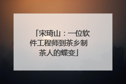 宋琦山：一位软件工程师到茶乡制茶人的蝶变