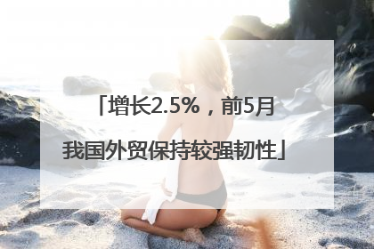 增长2.5%，前5月我国外贸保持较强韧性