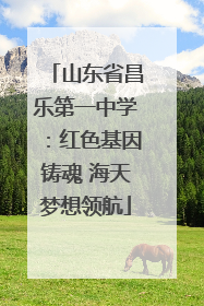 山东省昌乐第一中学：红色基因铸魂 海天梦想领航