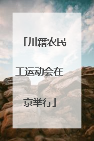 川籍农民工运动会在京举行
