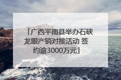 广西平南县举办石硖龙眼产销对接活动 签约逾3000万元