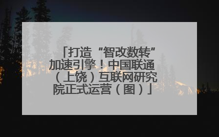 打造“智改数转”加速引擎！中国联通（上饶）互联网研究院正式运营（图）