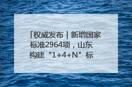 权威发布｜新增国家标准2964项，山东构建“1+4+N”标准化创新发展新格局