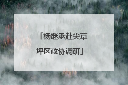杨继承赴尖草坪区政协调研
