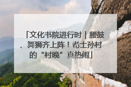 文化书院进行时｜腰鼓、舞狮齐上阵！耇士孙村的“村晚”真热闹