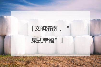文明济南，“泉式幸福”