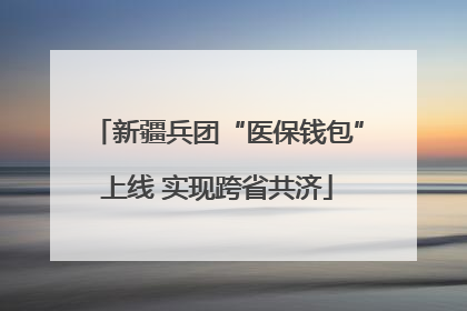 新疆兵团“医保钱包”上线 实现跨省共济