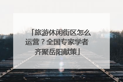 旅游休闲街区怎么运营？全国专家学者齐聚岳阳献策