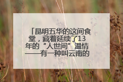 昆明五华的这间食堂，藏着延续了13年的“人世间”温情——有一种叫云南的生活之365天