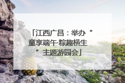 江西广昌：举办“童享端午·粽趣横生”主题游园会